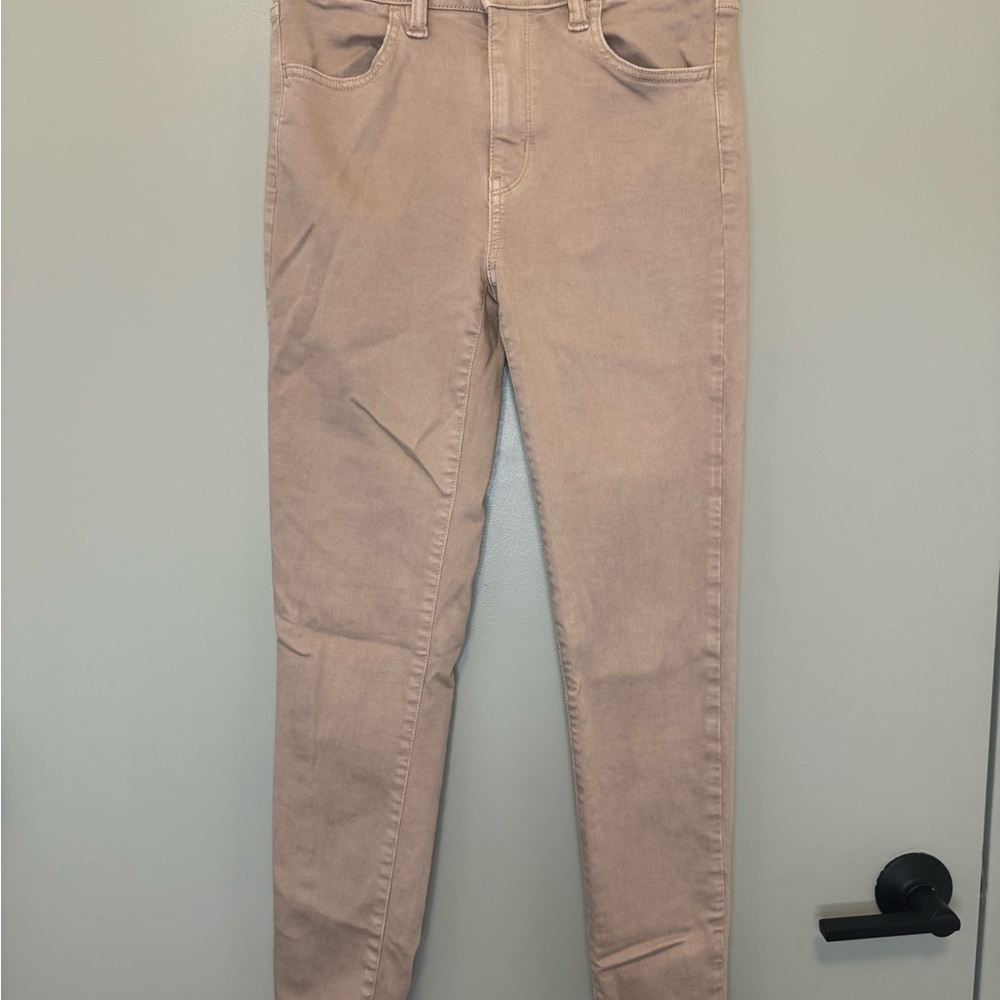 American Eagle Outfitters Women's Light Pink High-Rise Skinny Jegging